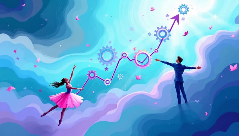 A graph illustrating hashtag analytics and measuring social media success.